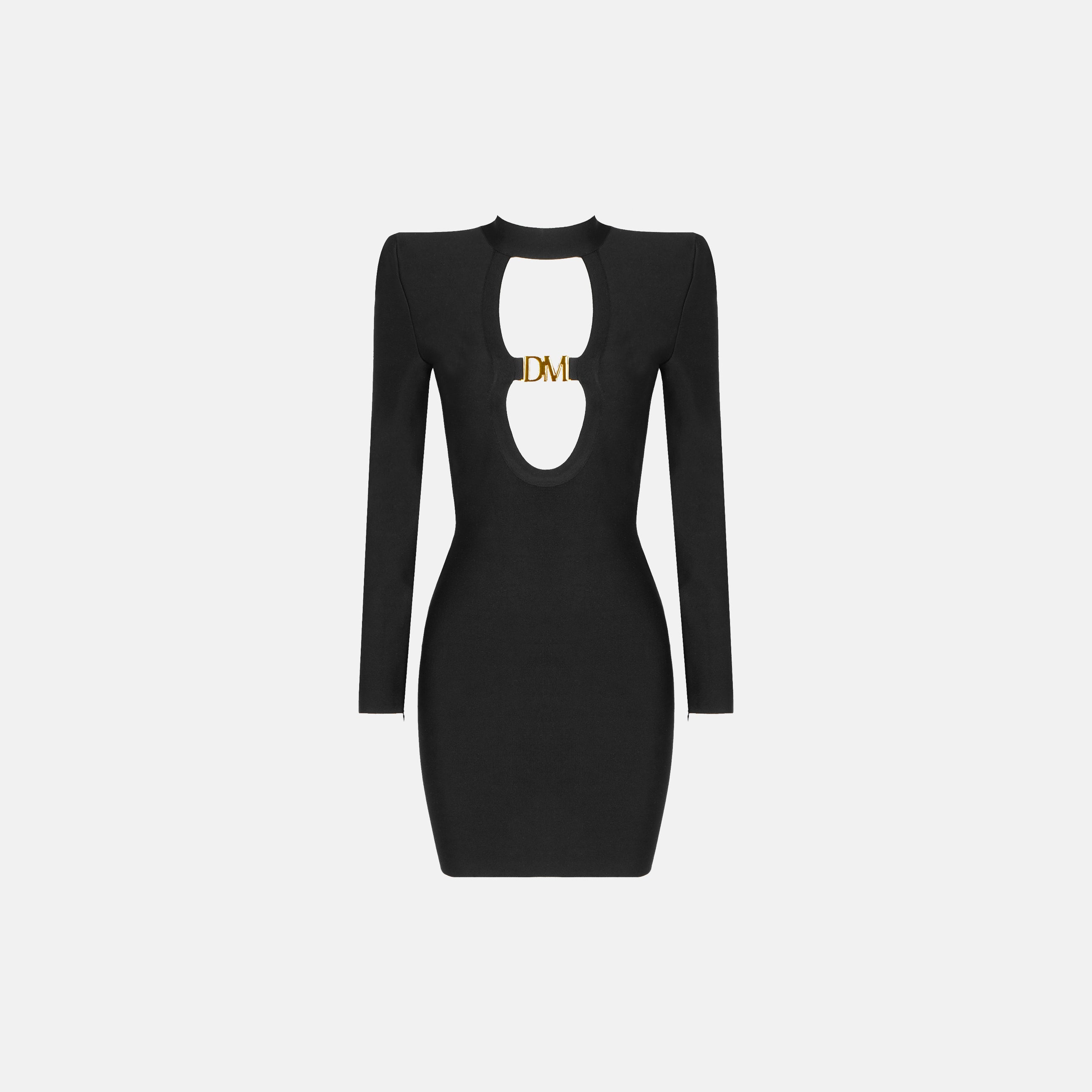 Black iconic structured dress