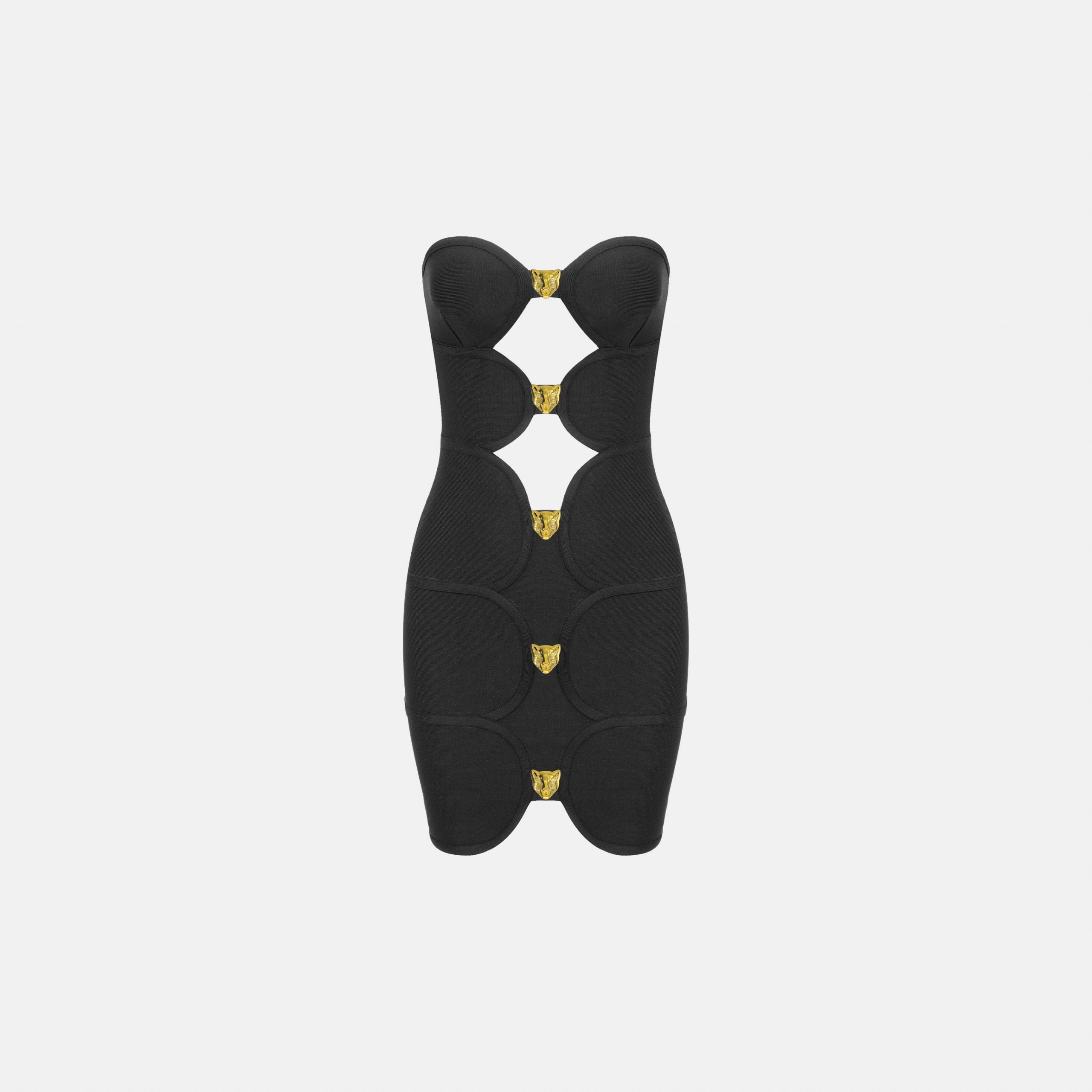 Black panther mini dress