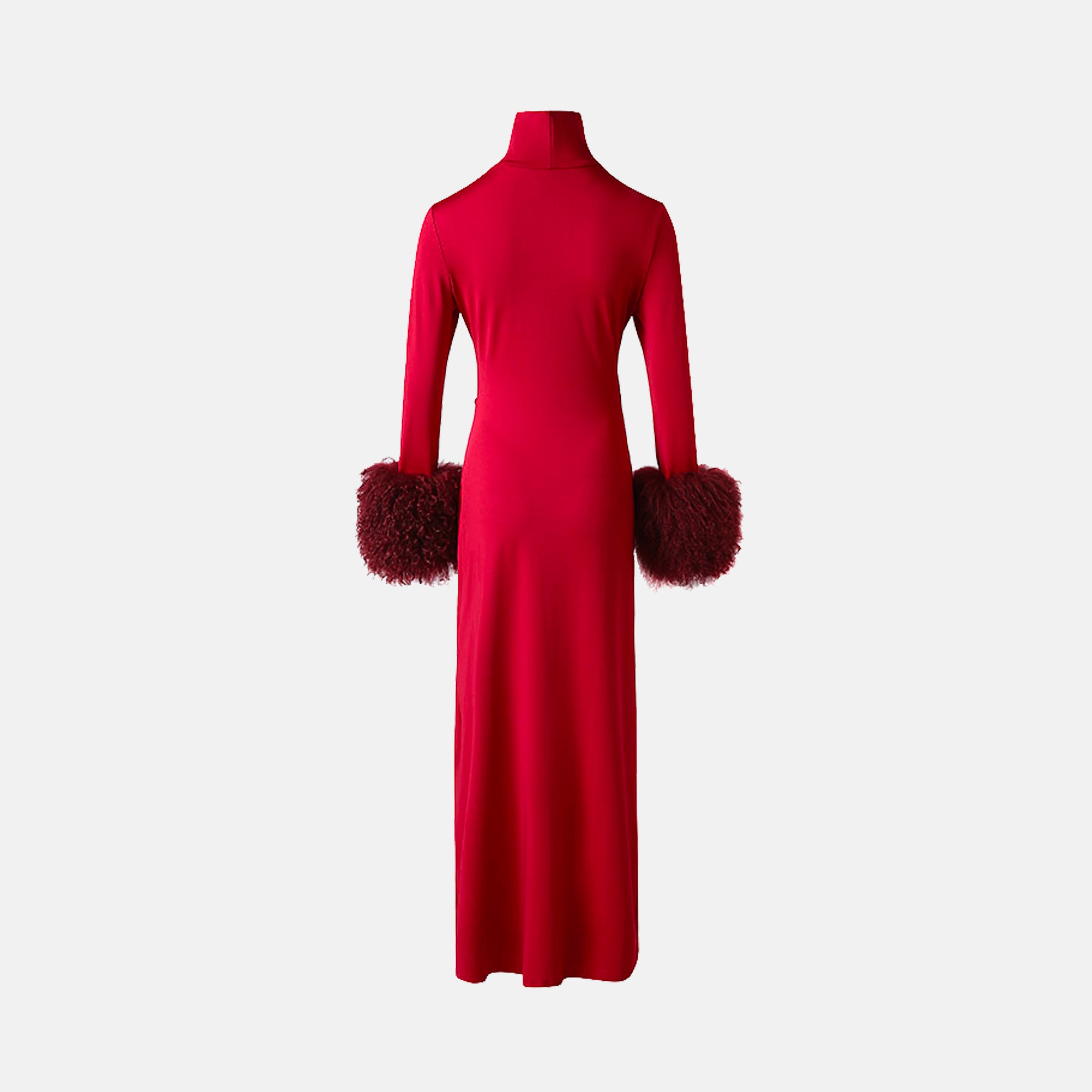 Burgundy Draped Dress