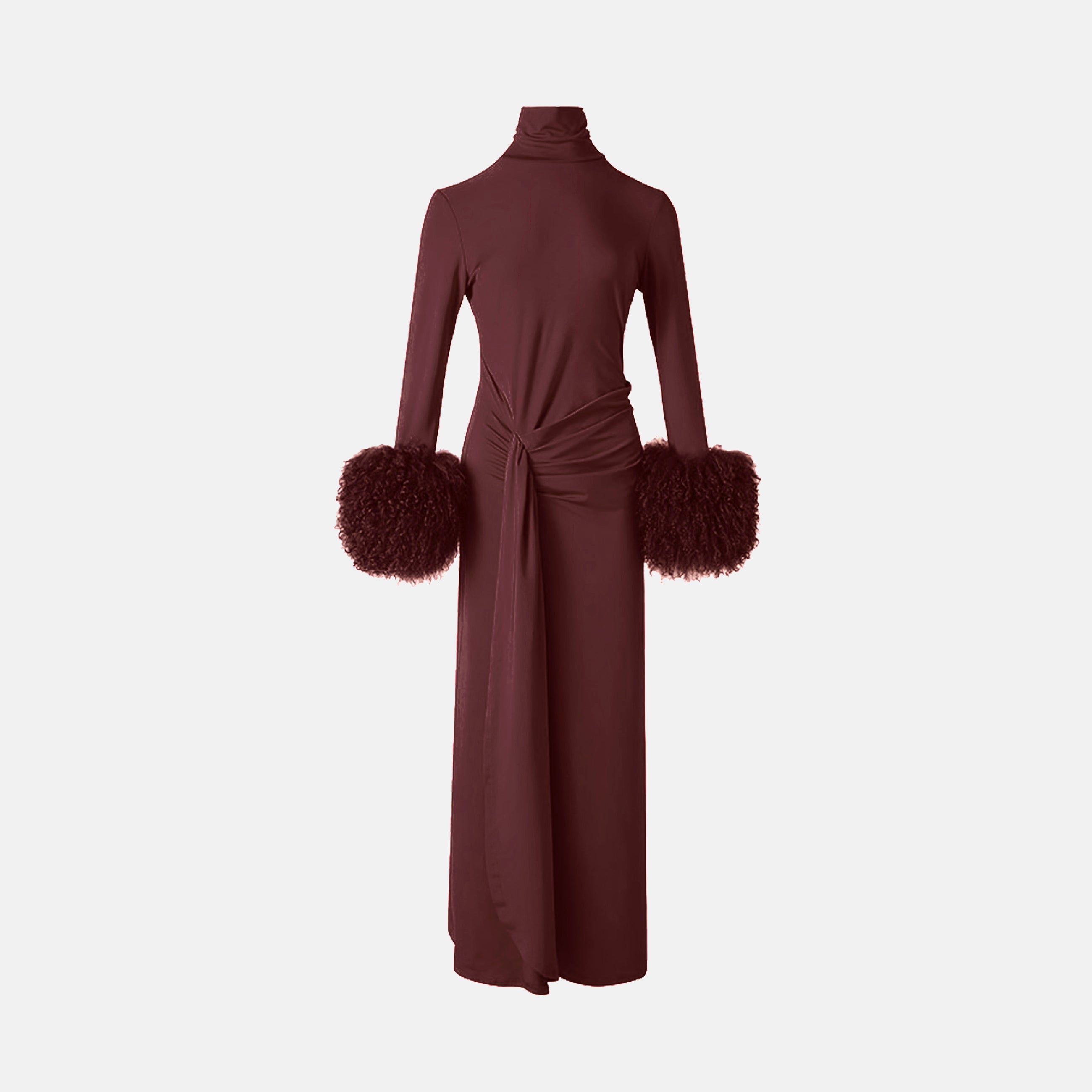 Chocolate draped dress