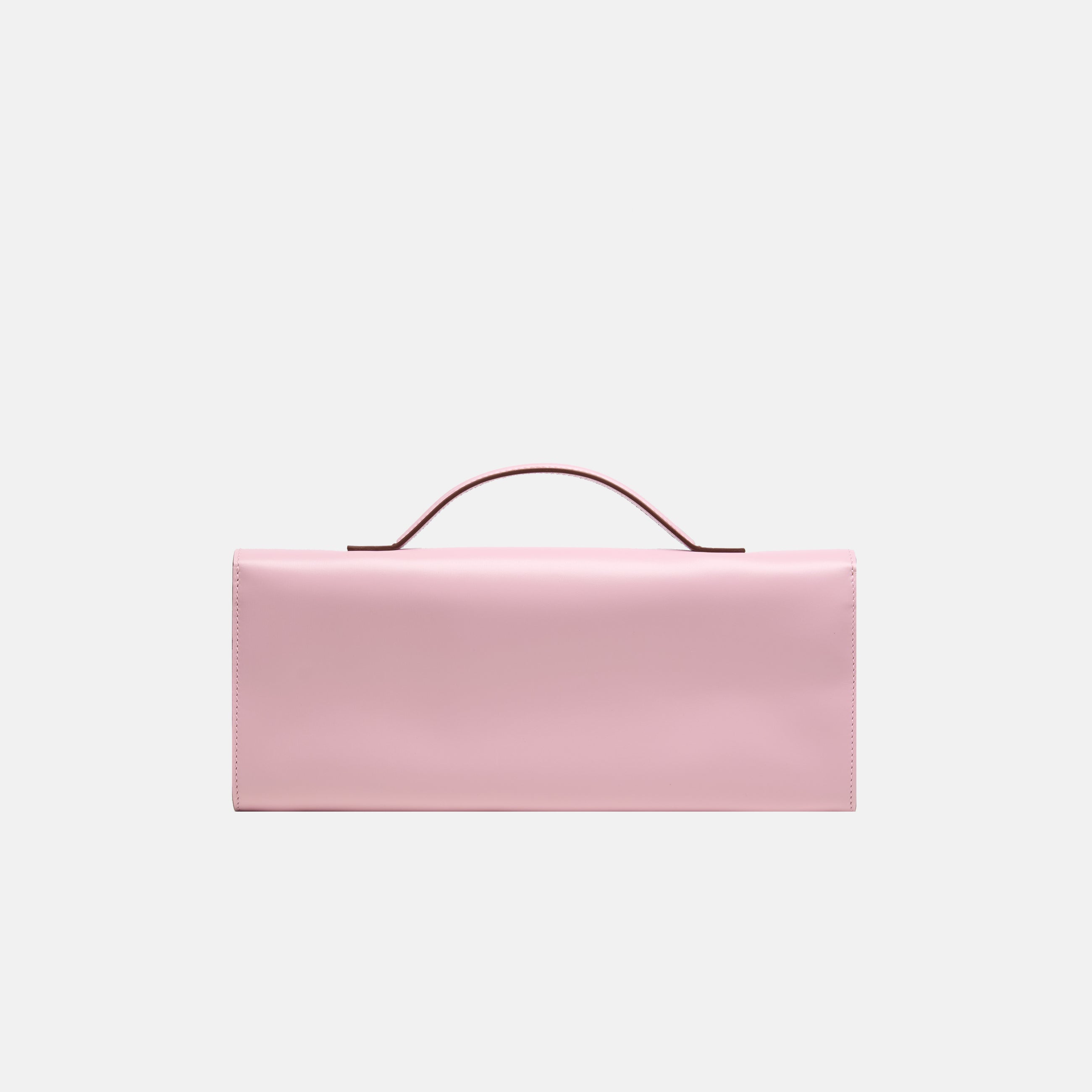 BÉA CLUTCH BAG in pink calfskin box