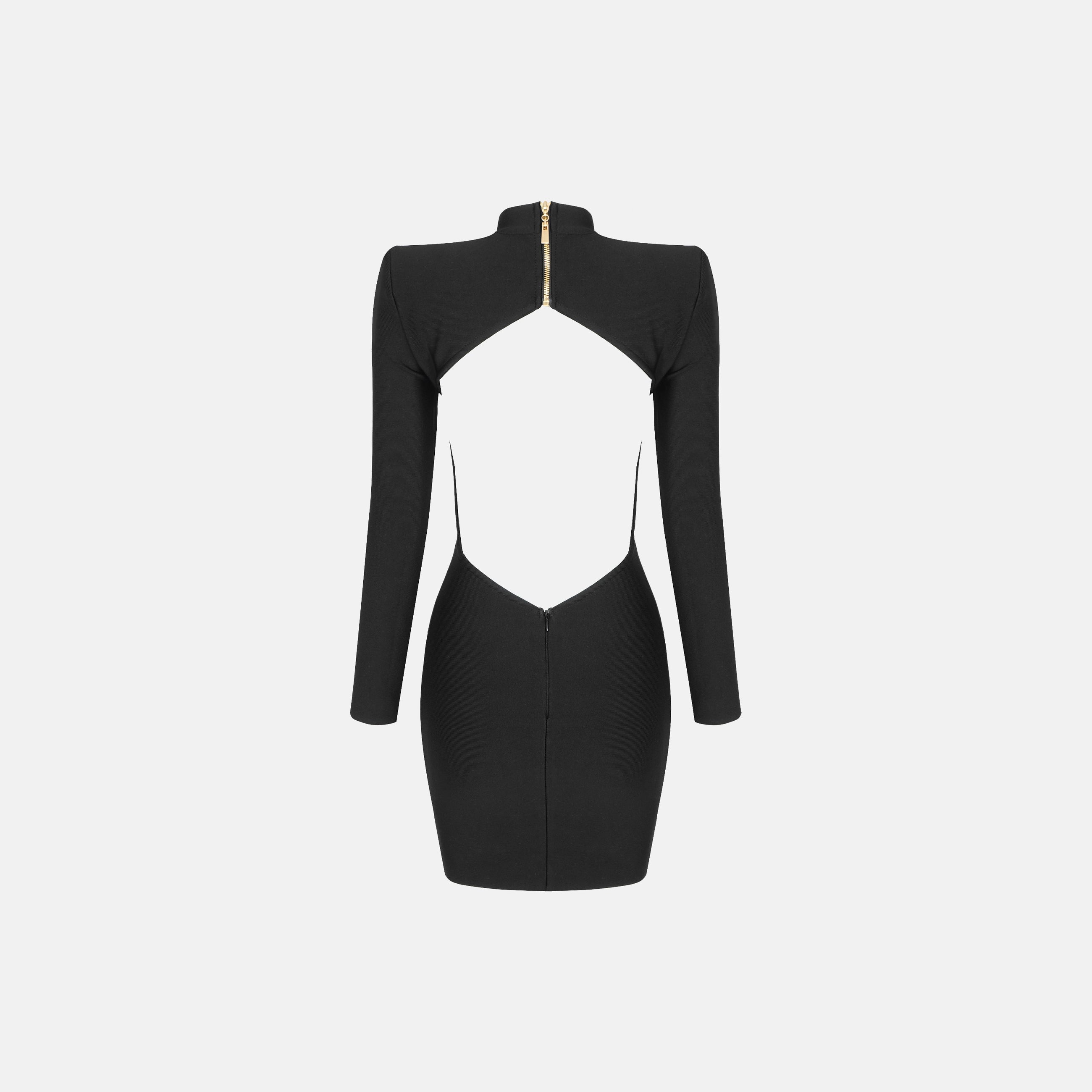 Black iconic structured dress