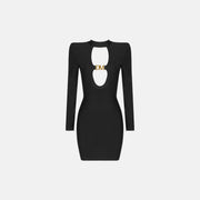 Black iconic structured dress