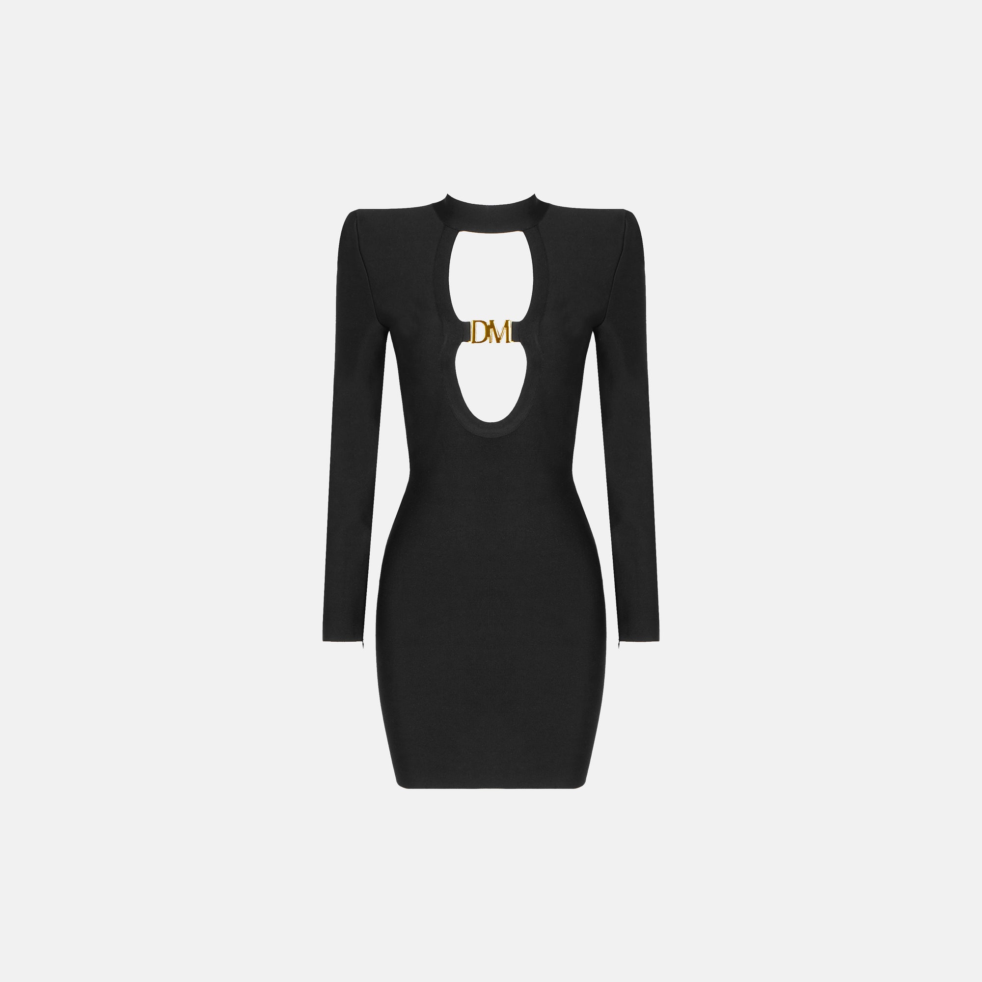 Black iconic structured dress