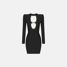 Black iconic structured dress