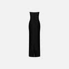 Black bow neckline dress