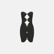 Black panther mini dress