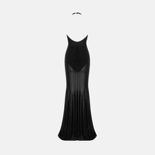 Black bodysuit gown dress