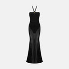 Black bodysuit gown dress