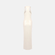 Cream sequin dress