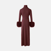 Chocolate draped dress