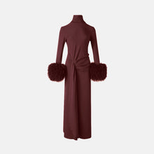 Chocolate draped dress