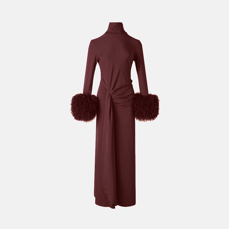 Chocolate draped dress