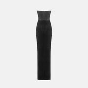 Black bustier crystal dress