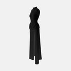 Black jersey halter neck dress
