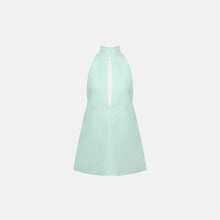 Mint cotton jersey mini dress