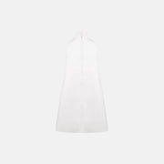 White cotton jersey mini dress