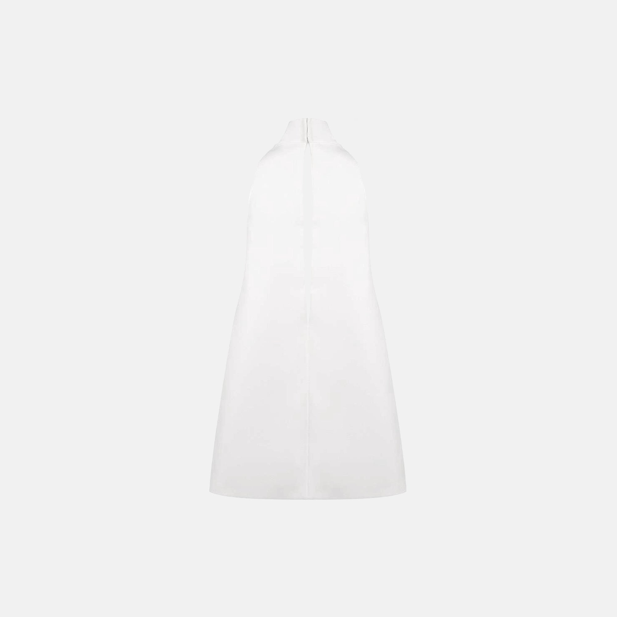 White cotton jersey mini dress