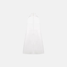 White cotton jersey mini dress