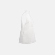 White cotton jersey mini dress