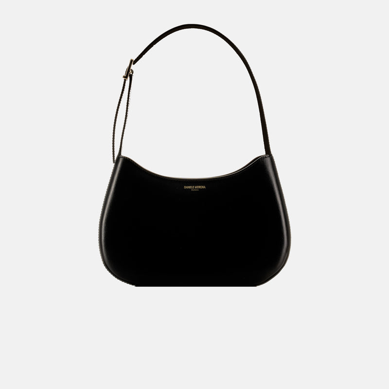 MEDIUM IZA HOBO BAG in black calfskin box