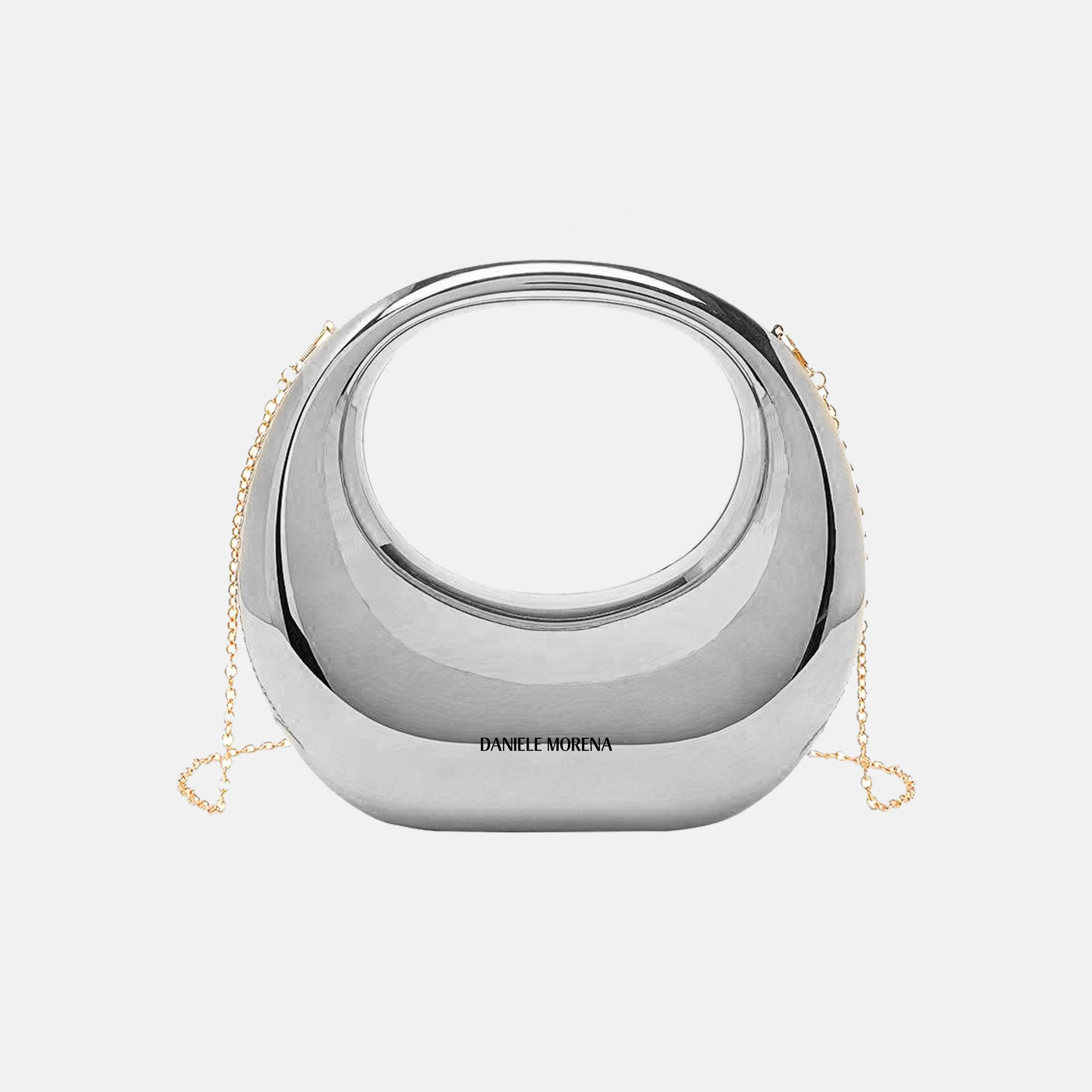 Platinum luminous ring handbag