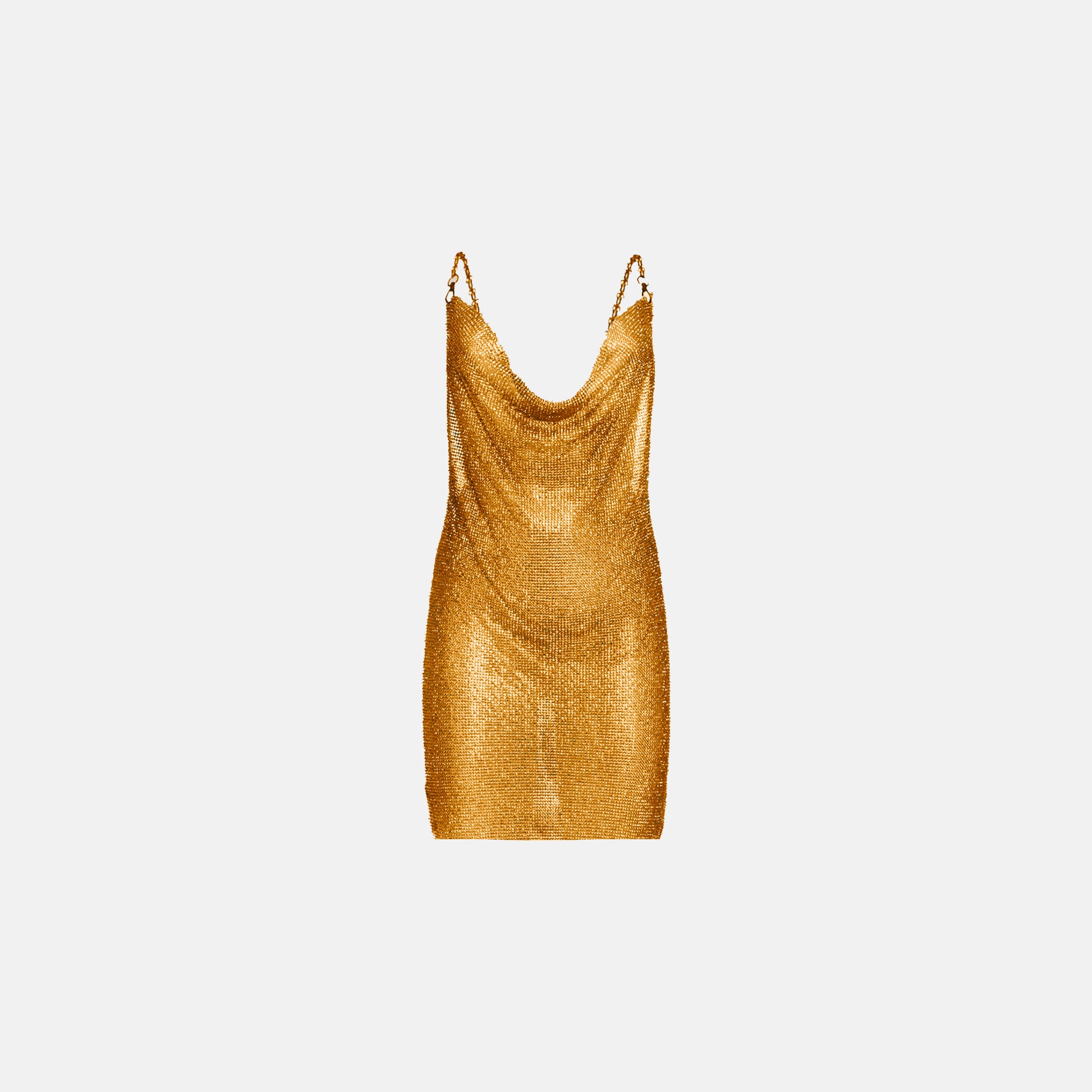 Natalia Metallic Shimmer Mini Dress, GOLD / M Natalia Metallic Shimmer Mini Dress, GOLD / M