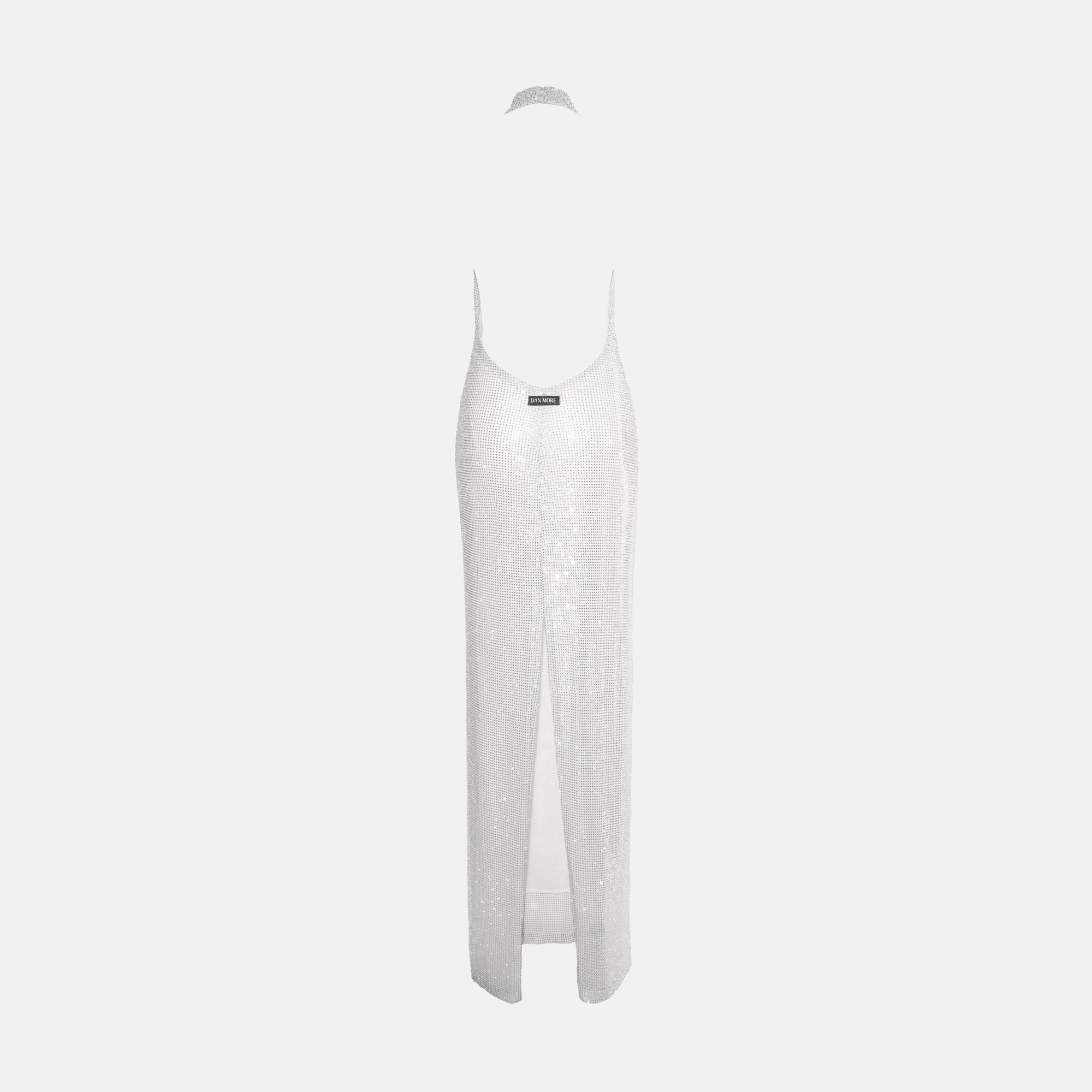 Ice white crystal dress