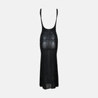 Black crystal mesh dress