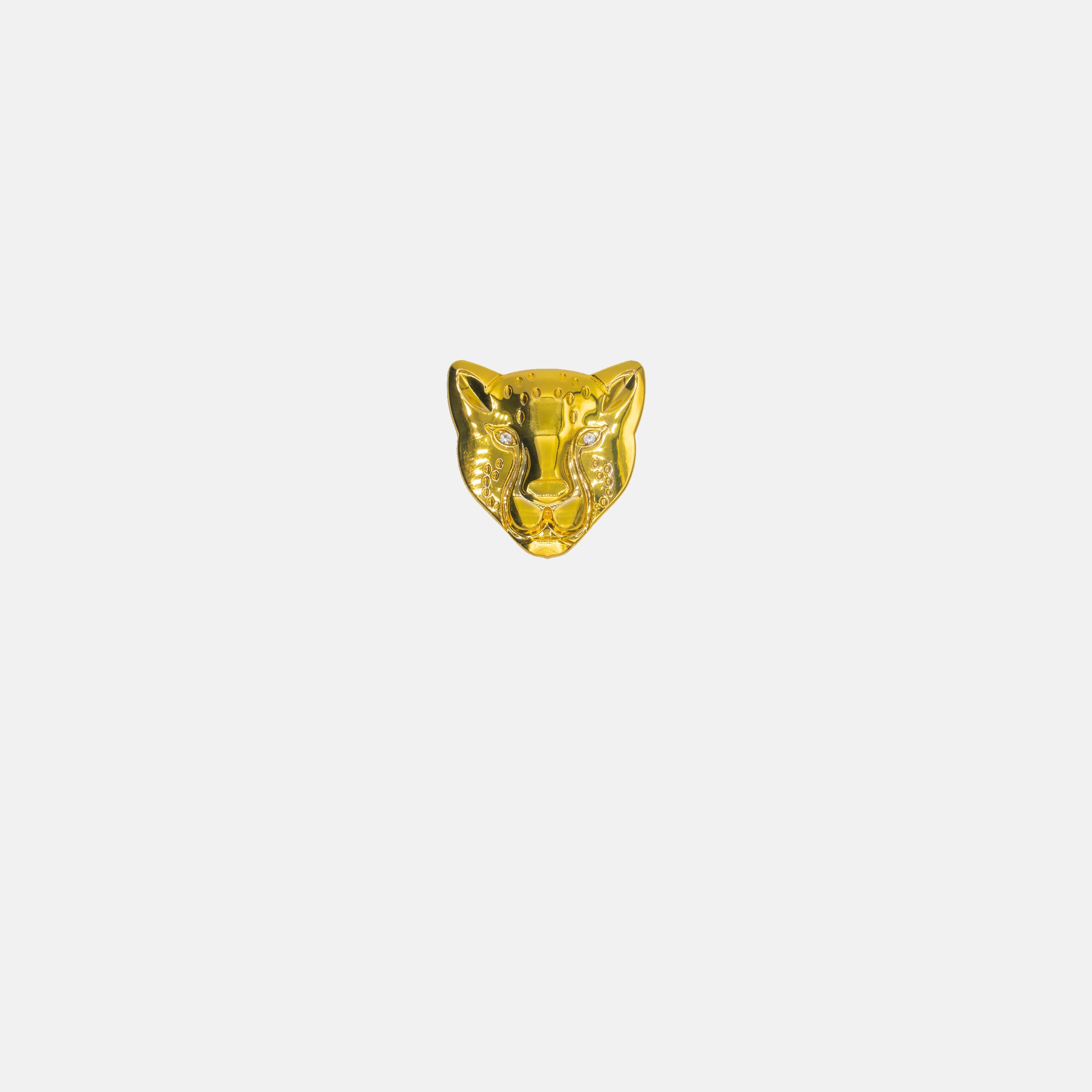 Gold panther metal pin