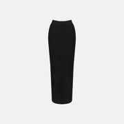 Black iconic panther pencil skirt