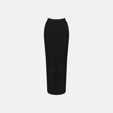 Black iconic panther pencil skirt