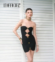 Black panther mini dress