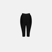 Black iconic panther shorts